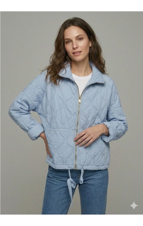 CHAQUETA LETTI CELESTE
