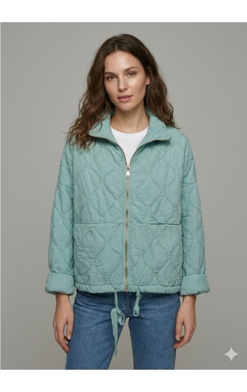 CHAQUETA LETTI VERDE AGUA