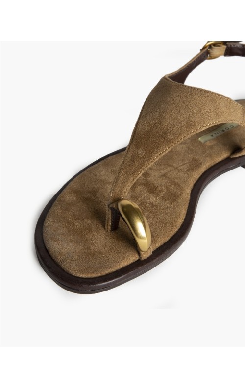 SANDALIA ANILLO CAMEL 2