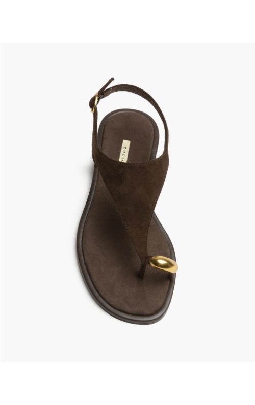 SANDALIA ANILLO CAFE