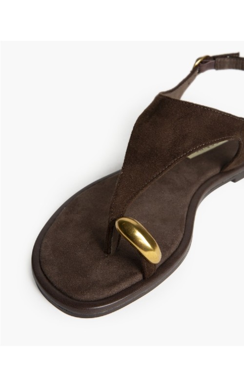 SANDALIA ANILLO CAFE 2