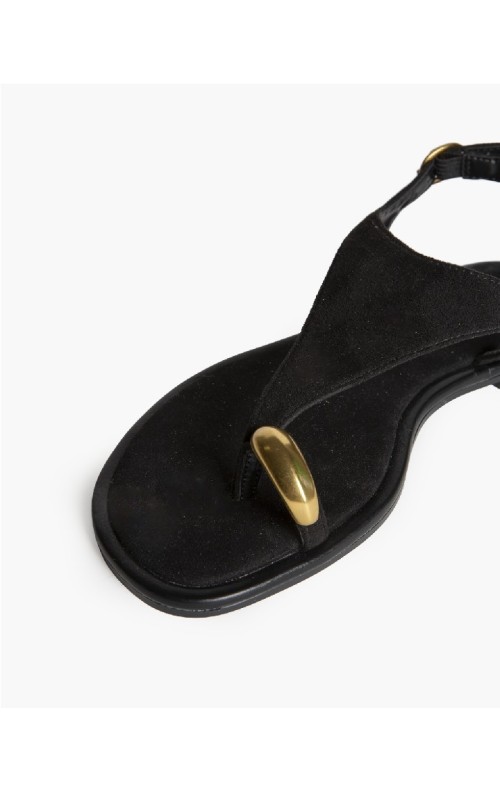 SANDALIA ANILLO NEGRO