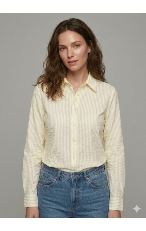 CAMISA RAYAS AMARILLO