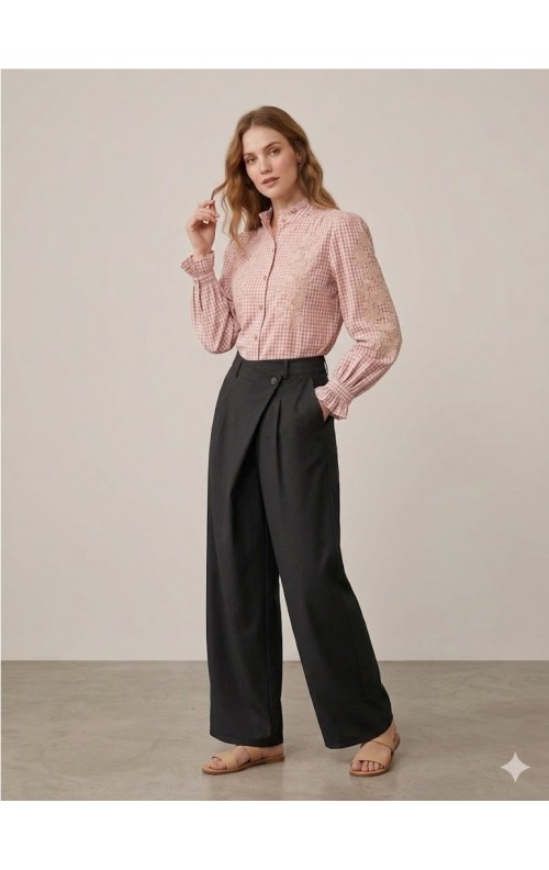 PANTALON CRUZADO NEGRO
