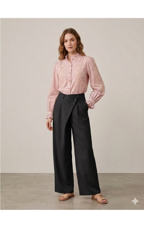 PANTALON CRUZADO NEGRO