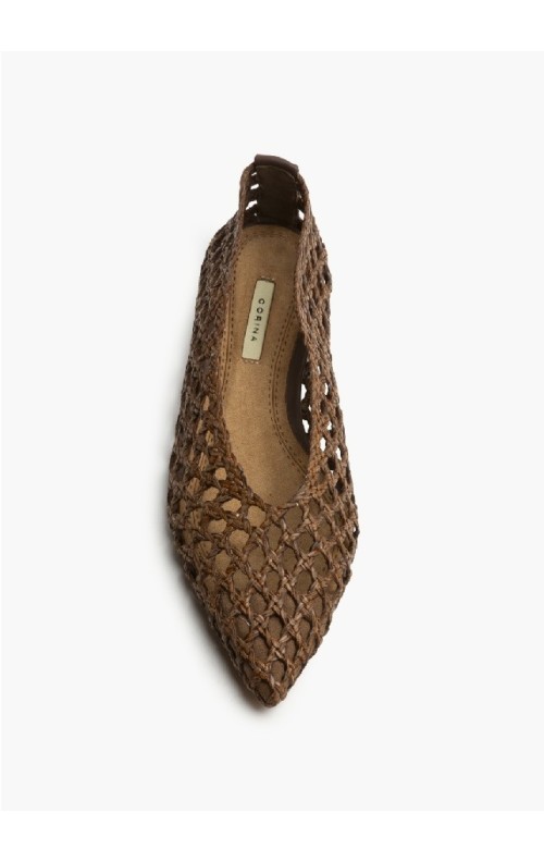 BAILARINA TRENZADA MARRON 2