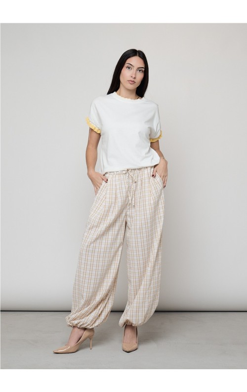 BOMBACHO CUADRITOS BEIGE