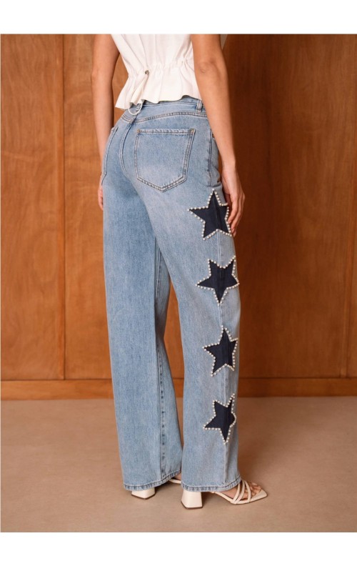 PANTALON ESTRELLAS DENIM