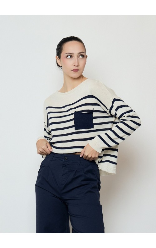 JERSEY BOLSILLO MARINO