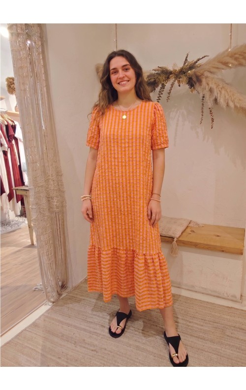 VESTIDO MANGA FLUOR