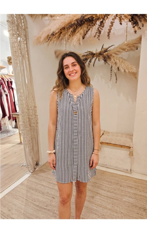 VESTIDO BEACH MARINO