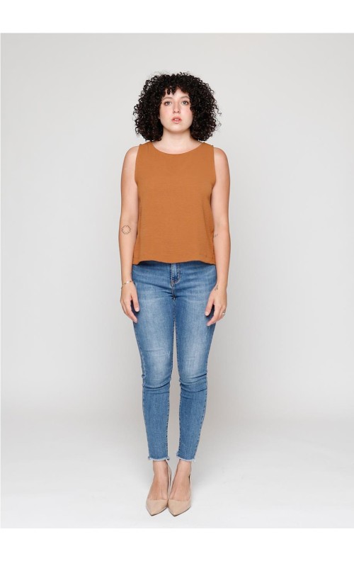 TOP ASAS MARRON                                            