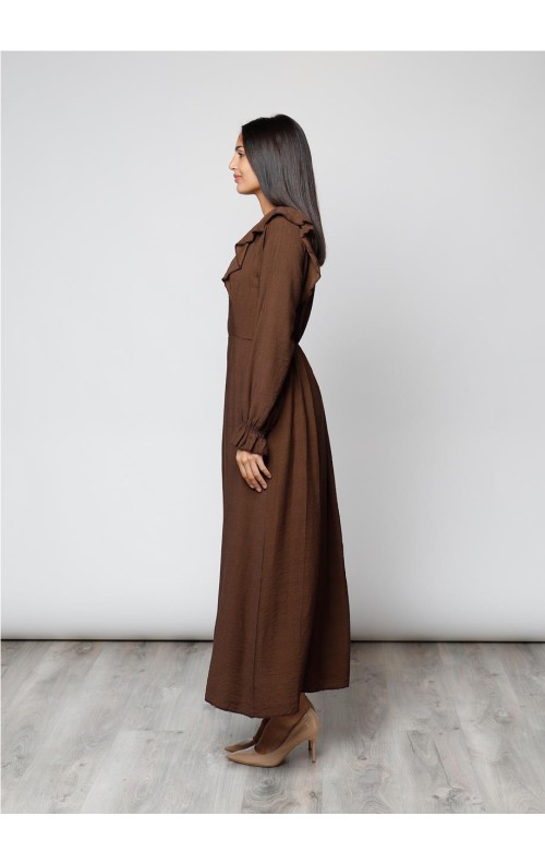 VESTIDO MARTA MARRON