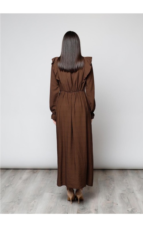 VESTIDO MARTA MARRON